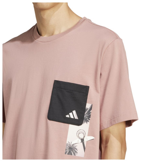 Adidas Ανδρική κοντομάνικη μπλούζα Lens Elevated Pocket Graphic Tee